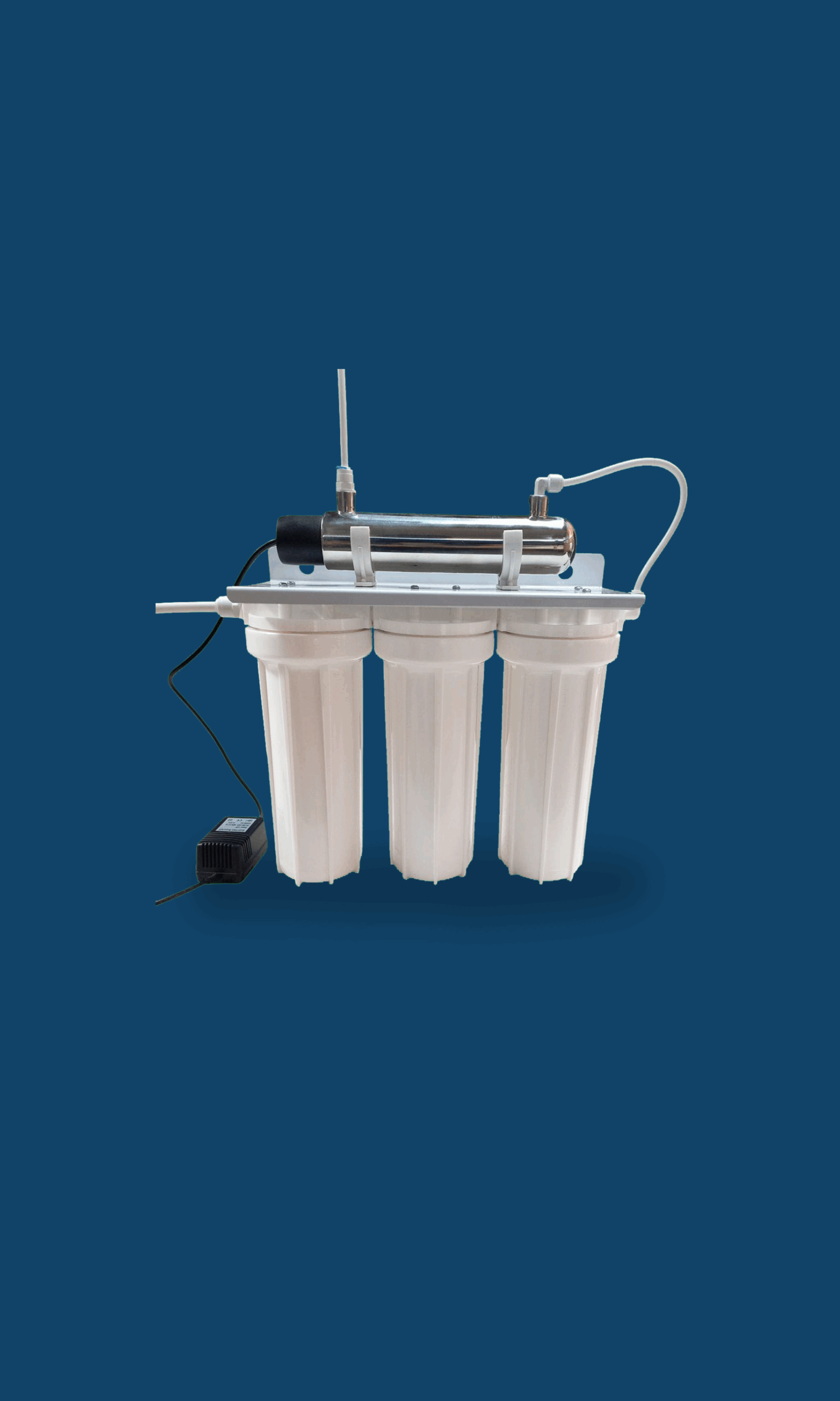 Sistema de filtración UV triple