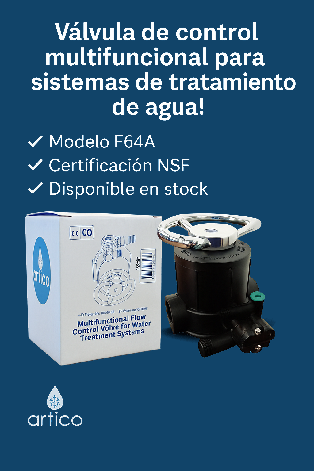 Valvula de Control Multifuncional para sistemas de agua, publicidad