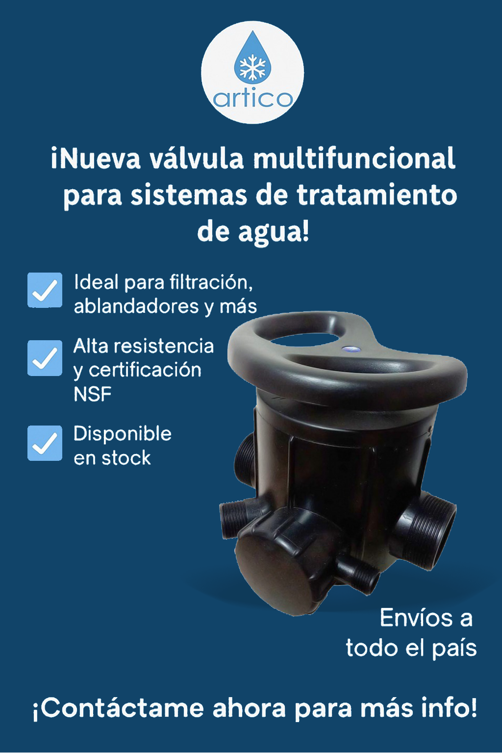 Valvula de Valvula multifuncional para sistemas